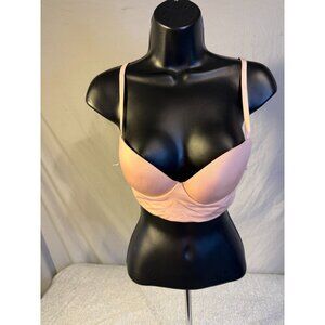 Victoria's Secret Bra Medium M Bralette Pale Pink Womens Soft Cup Padded Sweet